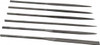 Value Collection 6 Piece Swiss Pattern File Set 6-1/4" Long, 2 Coarseness, Round Handle, Set Includes Equalling, Flat, Half Round, Round, Square, Three Square 382-0662 - 00228056