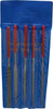 Value Collection 5 Piece Diamond Pattern File Set 5-1/2" Long, Medium Coarseness, Set Includes Flat, Half Round, Round, Square, Three Square 382-0715 - 09903824