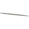 Grobet USA 6" Standard Precision Swiss Pattern Pippin File Double Cut, 4 Cut, 25/64" Width x 9/64" Thick, with Tang 31.269 - 60211349
