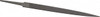 Grobet USA 6" Standard Precision Swiss Pattern Warding File Double Cut, 4 Cut, 5/8" Width x 5/64" Thick, with Tang 31.396 - 60213345