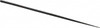 Grobet USA 4" Needle Precision Swiss Pattern Round File 2 Cut, 1-3/4" LOC, with Handle 31.583 - 60235629
