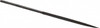 Grobet USA 4" Needle Precision Swiss Pattern Three Square File 2 Cut, 1-3/4" LOC, with Handle 31.631 - 60236825