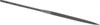 Nicholson 6-1/4" Needle Precision Swiss Pattern Barrette File 0 Cut, 3" LOC, with Handle T38003 - 60303708
