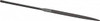 Nicholson 5-1/2" Needle Precision Swiss Pattern Flat File 4 Cut, 2-1/2" LOC, with Handle 37486 - 60303948