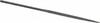 Nicholson 5-1/2" Needle Precision Swiss Pattern Half Round File 0 Cut, 2-1/2" LOC, with Handle T37444 - 60304011