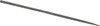 Nicholson 4" Needle Precision Swiss Pattern Knife File 2 Cut, 2" LOC, with Handle T37172 - 60304185