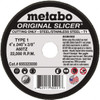 Metabo 4 x 0.04, 3/8" Hole Aluminum Oxide Cutoff Wheel Reinforced, Use with Angle Grinders 655323000 - 75805135