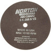 Norton 6 x 0.035, 1/2" Hole 60 Grit Aluminum Oxide Cutoff Wheel Medium Grade, Reinforced, 10,190 Max RPM, Use with Die Grinders 66252835053 - 75865014