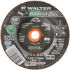 Walter Surface Technologies 4-1/2" Diam 36 Grit Aluminum Oxide/Silicon Carbide Blend Cutoff Wheel Reinforced, 13,300 Max RPM, Use with Angle Grinders 15L843 - 61486395