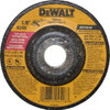 DeWALT 24 Grit, 4-1/2" Wheel Diam, 1/8" Wheel Thickness, 7/8" Arbor Hole, Type 27 Depressed Center Wheel Aluminum Oxide, R Hardness, 13,300 Max RPM, Compatible with Angle Grinder DW4518 - 80486251