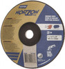 Norton 20 Grit, 7" Wheel Diam, 1/4" Wheel Thickness, 7/8" Arbor Hole, Type 28 Depressed Center Wheel Ceramic, S Hardness, 8,600 Max RPM, Compatible with Angle Grinder 66252905368 - 00850313