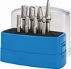 Made in USA 8 Piece, 1/4" Shank Burr Set Tungsten Carbide, Multiple Head Shape M900 DC - 00478016