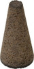 Grier Abrasive Type 17, 2" Max Diam, 4" Head Thickness, 16 Grit Square Tip Cone Aluminum Oxide, Very Coarse Grade, 5/8-11 Shank Thread T17-2B20690 - 64160369