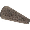 Norton Type 17, 1-1/2" Max Diam, 3" Head Thickness, 24 Grit Square Tip Cone Aluminum Oxide, Very Coarse Grade, 3/8-24 Shank Thread 61463622194 - 48756126