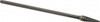Atrax 3/8" Cut Diam, 1/4" Shank Diam, 14° Carbide Single Cut Taper Burr Radius End, 7-1/16" OAL, 1-1/16" LOC SL-3L6SC - 00455329
