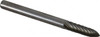 Atrax 1/8" Cut Diam, 1/8" Shank Diam, Carbide Single Cut Tree Burr Point End, 1-1/2" OAL, 1/2" LOC SG-44SC-ATX - 07588700