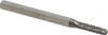 Atrax 3/32" Cut Diam, 1/8" Shank Diam, Carbide Double Cut Cylinder Burr with Radius Radius End, 1-1/2" OAL, 7/16" LOC SC-41DC-ATX - 85282101