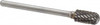 Atrax 1/4" Cut Diam, 1/8" Shank Diam, Carbide Double Cut Cylinder Burr with Radius Radius End, 1-3/4" OAL, 1/2" LOC SC-51DC-ATX - 85282184