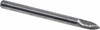 Atrax 1/8" Cut Diam, 1/8" Shank Diam, Carbide Single Cut Tree Burr Point End, 1-1/2" OAL, 5/16" LOC SG-42SC-ATX - 85282929