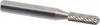 Atrax 3/16" Cut Diam, 1/4" Shank Diam, Carbide Double Cut Cylinder Burr with Radius Radius End, 2" OAL, 1/2" LOC SC-14DC-ATX - 85284925