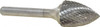 Atrax 3/4" Cut Diam, 1/4" Shank Diam, Carbide Double Cut Tree Burr Point End, 2-3/4" OAL, 1" LOC SG-7DC-ATX - 85286326