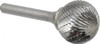 Atrax 1" Cut Diam, 1/4" Shank Diam, Carbide Double Cut Ball Burr Radius End, 2-11/16" OAL, 15/16" LOC SD-9DC-ATX - 85288082