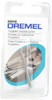 Dremel 1/8" Cut Diam, 1/8" Shank Diam, Carbide Double Cut Cone Burr Point End, 19/64" LOC 9909 - 09023128
