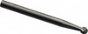 SGSPRO 1/8" Cut Diam, 1/8" Shank Diam, Carbide Double Cut Ball Burr Radius End, 1-1/2" OAL, 1/8" LOC 12803 - 05293337