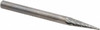 SGSPRO 1/8" Cut Diam, 1/8" Shank Diam, 14° Carbide Double Cut Cone Burr Point End, 1-1/2" OAL, 7/16" LOC 15703 - 05293576