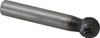 SGSPRO 1/2" Cut Diam, 3/8" Shank Diam, Carbide Double Cut Ball Burr Radius End, 2-7/16" OAL, 7/16" LOC, Titanium Aluminum Nitride Finish 10316 - 66741885