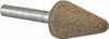 Cratex 3/4" Head Diam x 1-1/8" Thickness, A5, Tree End, Aluminum Oxide Mounted Point Medium Grade, 80 Grit, 27,000 RPM A5A80CXG14 - 67186510