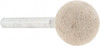 Cratex 1" Head Diam x 1" Thickness, A25, Ball End, Aluminum Oxide Mounted Point Medium Grade, 80 Grit, 22,120 RPM A25A80CXG14 - 67186684