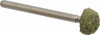 Grier Abrasive 3/8" Head Diam x 3/8" Thickness, B122, Ball End, Aluminum Oxide Mounted Point Green-Gray, Coarse Grade, 61,650 RPM B122-N4-17567 - 04692067