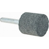 Made in USA 1" Head Diam x 1" Thickness, W220, Cylinder End, Silicon Carbide Mounted Point Grayish-Black, Coarse Grade, 46 Grit, 25,500 RPM 220CC4QD2-SP - 37346335