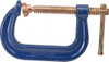 Gibraltar Products Regular-Duty 4" Max Opening, 3-1/4" Throat Depth, Forged Steel Standard C-Clamp 6,200 Lb Capacity, 0" Min Opening, Deep Throat, Copper Plated Screw CCM00396-2 - 73083529