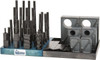 Gibraltar 50 Piece Fixturing Step Block & Clamp Set with 1-1/2" Step Block, 5/8" T-Slot, 1/2-13 Stud Thread 1" Nut Width, 3, 4, 5, 6, 7 & 8" Stud Lengths 20212G - 04805537