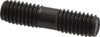 Gibraltar 3/8-16 1-1/2" OAL Equal Double Threaded Stud Alloy Steel, Black Oxide Finish, 1/2" Equal Thread Length 40501G - 74473471