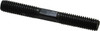 Gibraltar 3/8-16 3" OAL Equal Double Threaded Stud Alloy Steel, Black Oxide Finish, 1-1/8" Equal Thread Length 40504G - 74473505