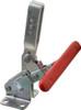 Destaco 600 Lb Holding Capacity, Vertical Handle, Manual Hold Down Toggle Clamp 58° Handle Movement, 103° Bar Opening, U-Bar, Flanged Base, Electro-Plated Zinc, Carbon Steel 210-TU - 64825839