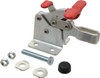 Destaco 750 Lb Holding Capacity, Horizontal Handle, Manual Hold Down Toggle Clamp 168° Handle Movement, 90° Bar Opening, U-Bar, Flanged Base, Electro-Plated Zinc, Carbon Steel 309-UR - 88153713