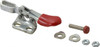 Destaco 60 Lb Holding Capacity, Horizontal Handle, Manual Hold Down Toggle Clamp 80° Handle Movement, 90° Bar Opening, U-Bar, Left Flanged Base, Electro-Plated Zinc, Carbon Steel 205-UL - 98400336