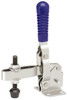 Gibraltar 750 Lb Holding Capacity, Vertical Handle, Manual Hold Down Toggle Clamp 58° Handle Movement, 106° Bar Opening, U-Bar, Flanged Base, Stainless Steel GIB-U-210-SS - 77864544