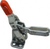 Knu-Vise 200 Lb Holding Capacity, Vertical Handle, Manual Hold Down Toggle Clamp 64° Handle Movement, 110° Bar Opening, U-Bar, Flanged Base, Carbon Steel V-220 - 71827000