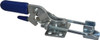 Gibraltar 720 Lb Capacity, Horizontal, U Hook, Flanged Base, Carbon Steel Pull Action Latch Clamp 1-3/4" Drawing Movement, 6.07" OAL, Threaded U Hook, Straight Handle GIB-LU-331-R - 75135111