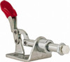 Destaco 100 Lb Load Capacity, Flanged Base, Carbon Steel, Standard Straight Line Action Clamp 3 Mounting Holes, 0.17" Mounting Hole Diam, 1/4" Plunger Diam, Thumb Handle 601 - 06966105