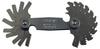 Mitutoyo Pitch Gage, 60°, 0.4-7mm, 21 Leaves - 188-122
