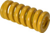 Associated Spring Raymond 20mm Hole Diam, 10mm Rod Diam, 1-3/4" Free Length, Yellow Die Spring 1639 N Max Deflection, 11mm Max Deflection, Extra Strong, Chromium Alloy Steel 206-407 - 67901728