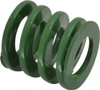 Danly 1" Hole Diam, 1/2" Rod Diam, 1" Free Length, Green Die Spring 61.2 Lb Max Deflection, 0.39" Max Deflection, Light Duty, Chromium Vanadium Steel 9-1604-11 - 76010818
