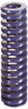 Danly 2" Hole Diam, 1" Rod Diam, 12" Free Length, Blue Die Spring 21.5 Lb Max Deflection, 4.5" Max Deflection, Medium Duty, Chromium Vanadium Steel 9-3248-21 - 76013531