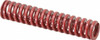 Danly 1/2" Hole Diam, 9/32" Rod Diam, 2-1/2" Free Length, Red Die Spring 8.7 Lb Max Deflection, 0.76" Max Deflection, Heavy Duty, Chromium Vanadium Steel 9-0810-26 - 76014265